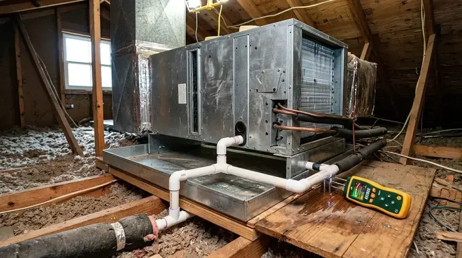 AC Condensate Leak Water Damage in Hanahan, SC